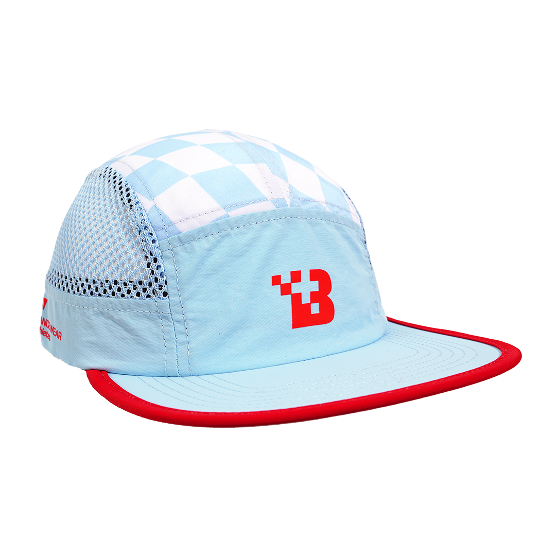 5-Panel Cap - Blue Checkered