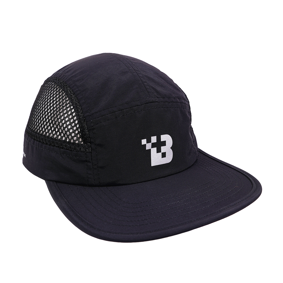 5-Panel Cap - Black/Silver
