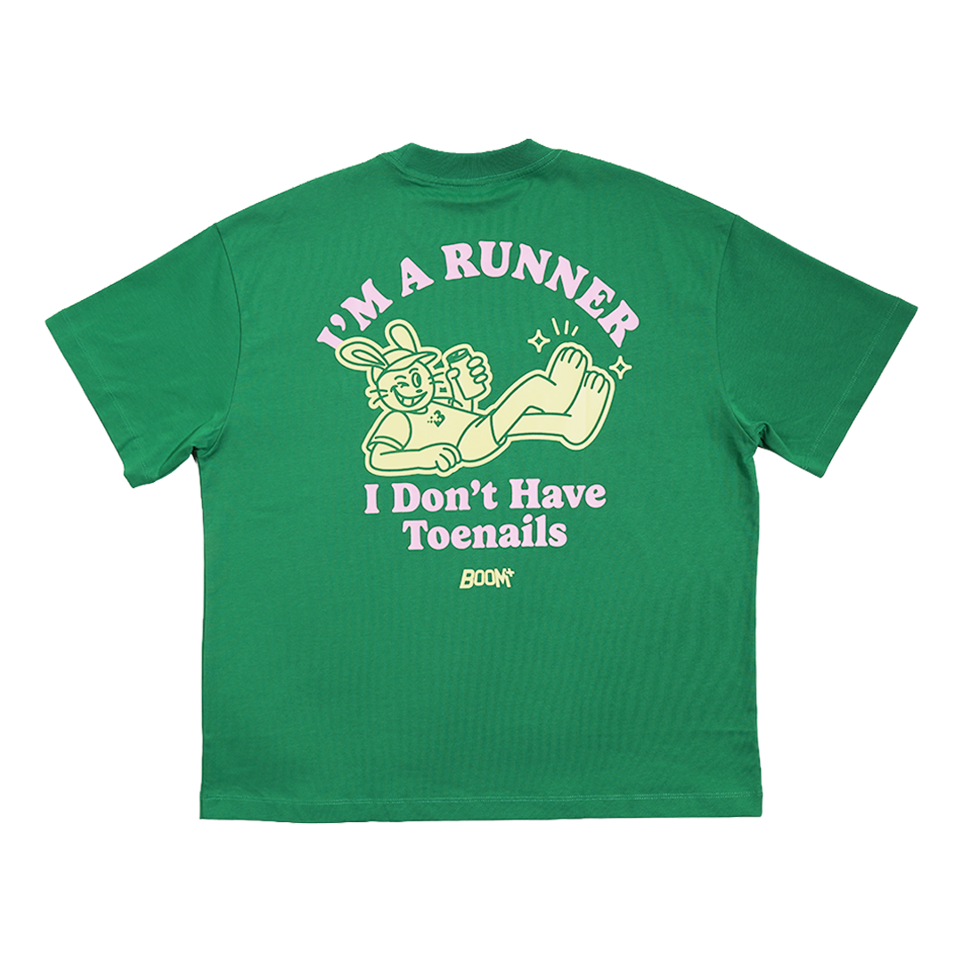 Graphic Tee "Toenails" - Green