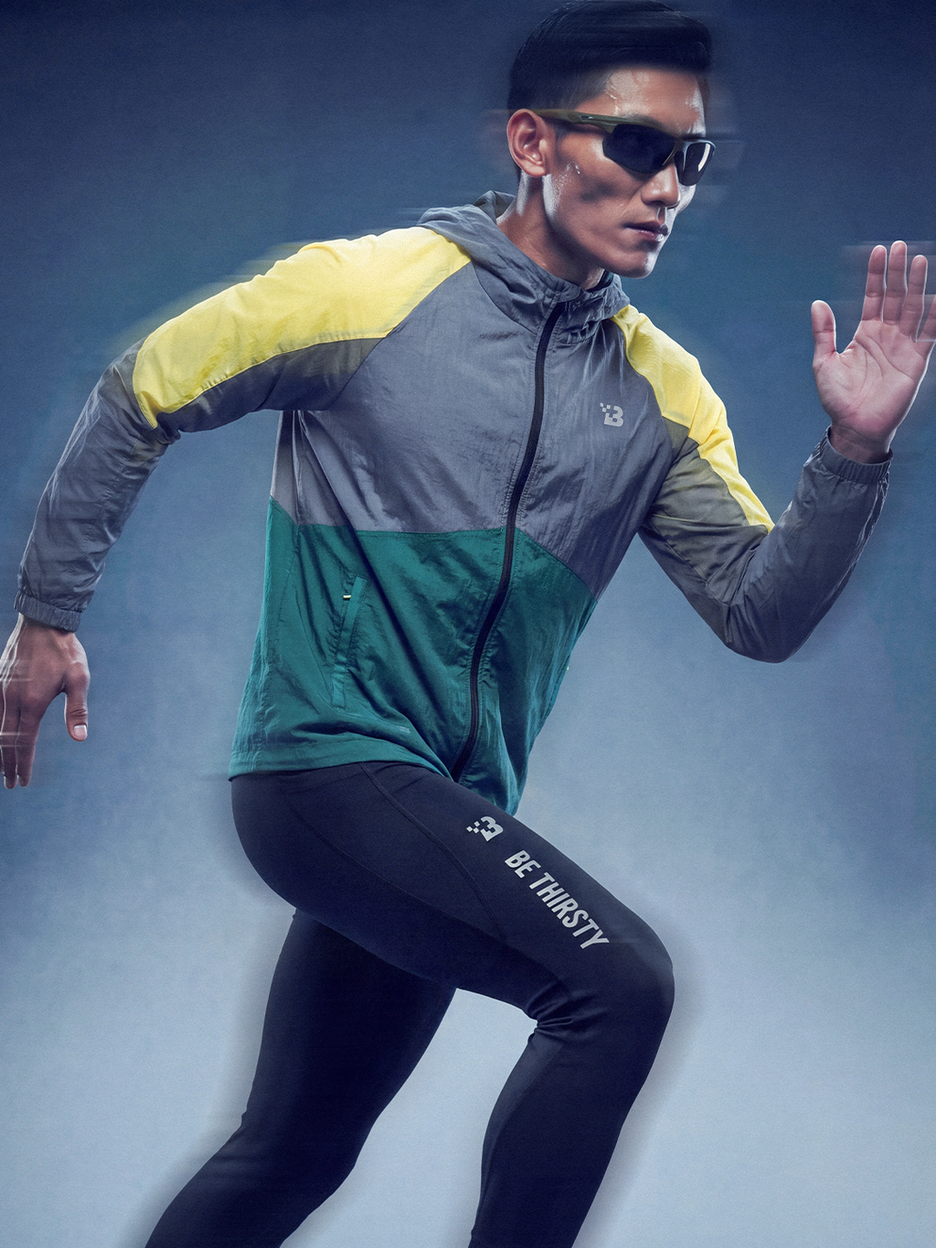 Windbreaker - Grey/Green