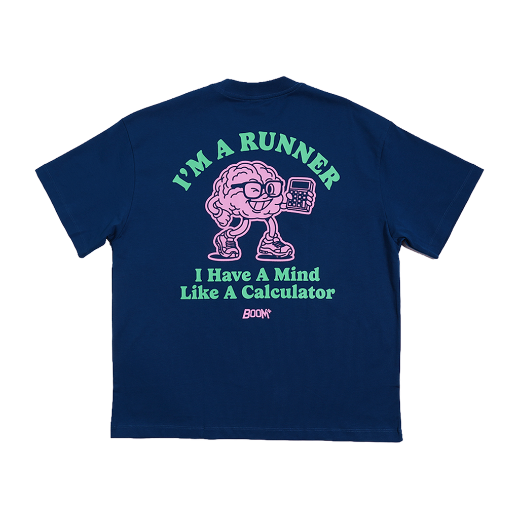 Graphic Tee "Calculator" - Navy