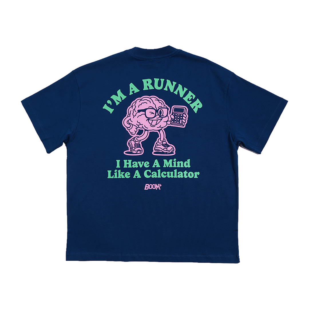 Graphic Tee "Calculator" - Navy