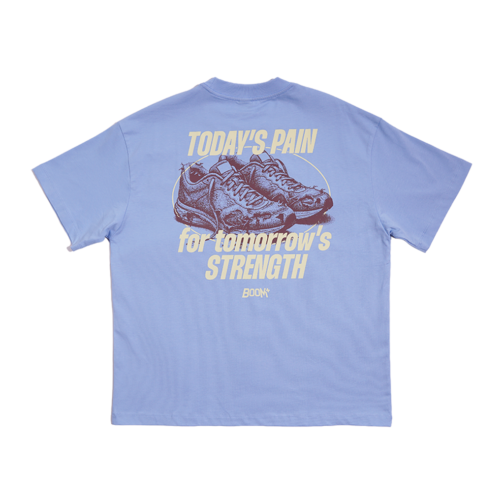 Graphic Tee "Strength" - Blue