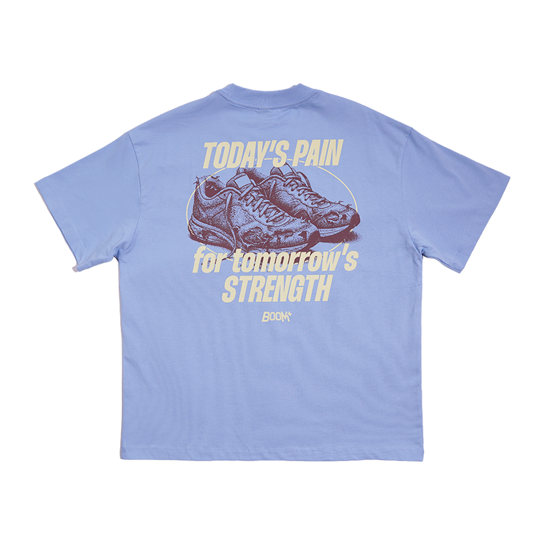 Graphic Tee "Strength" - Blue