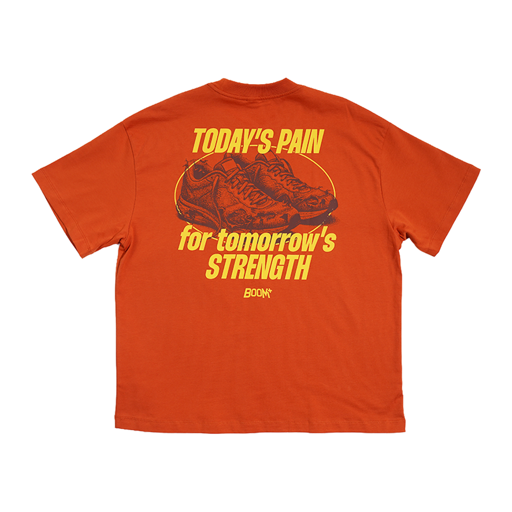 Graphic Tee "Strength" - Orange