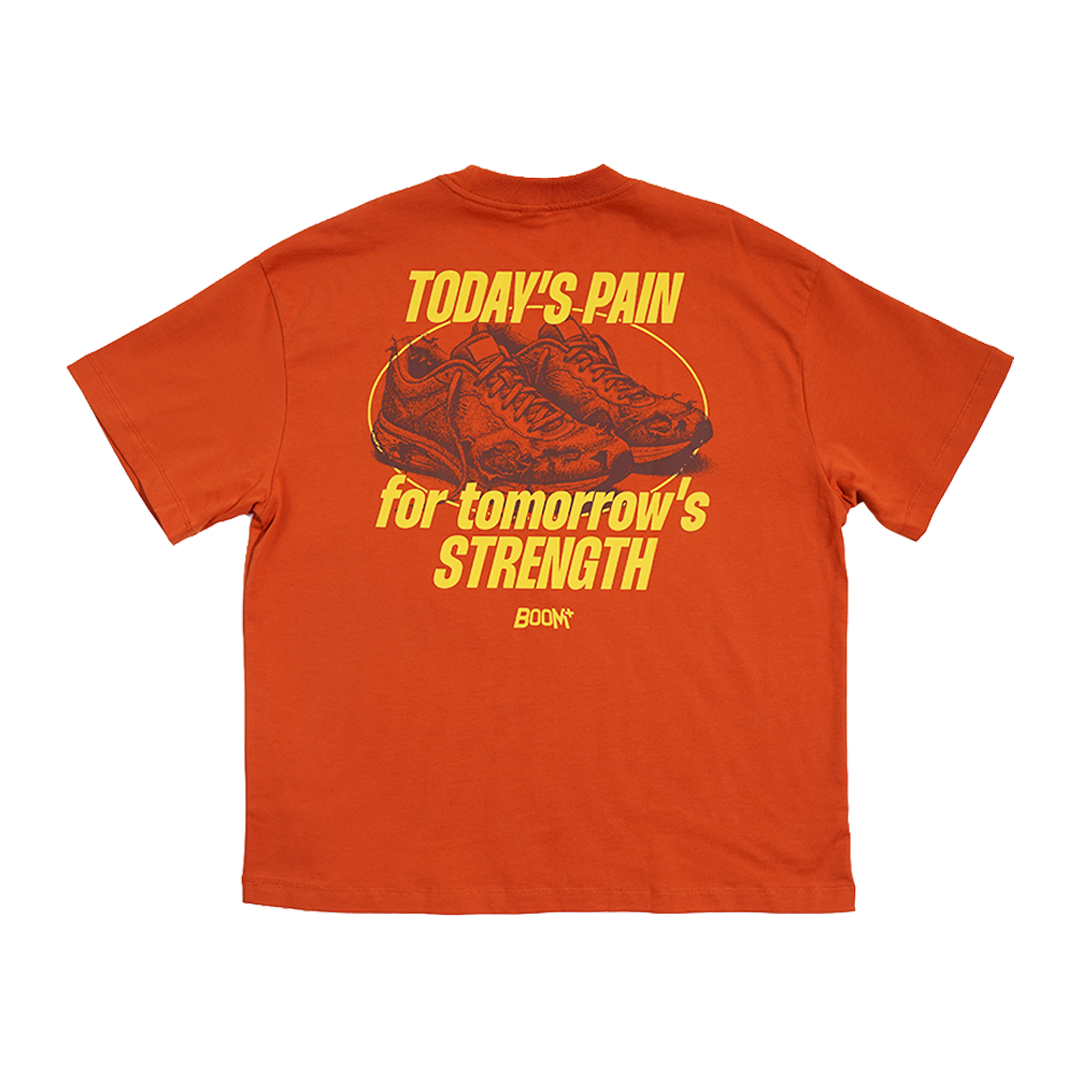 Graphic Tee "Strength" - Orange