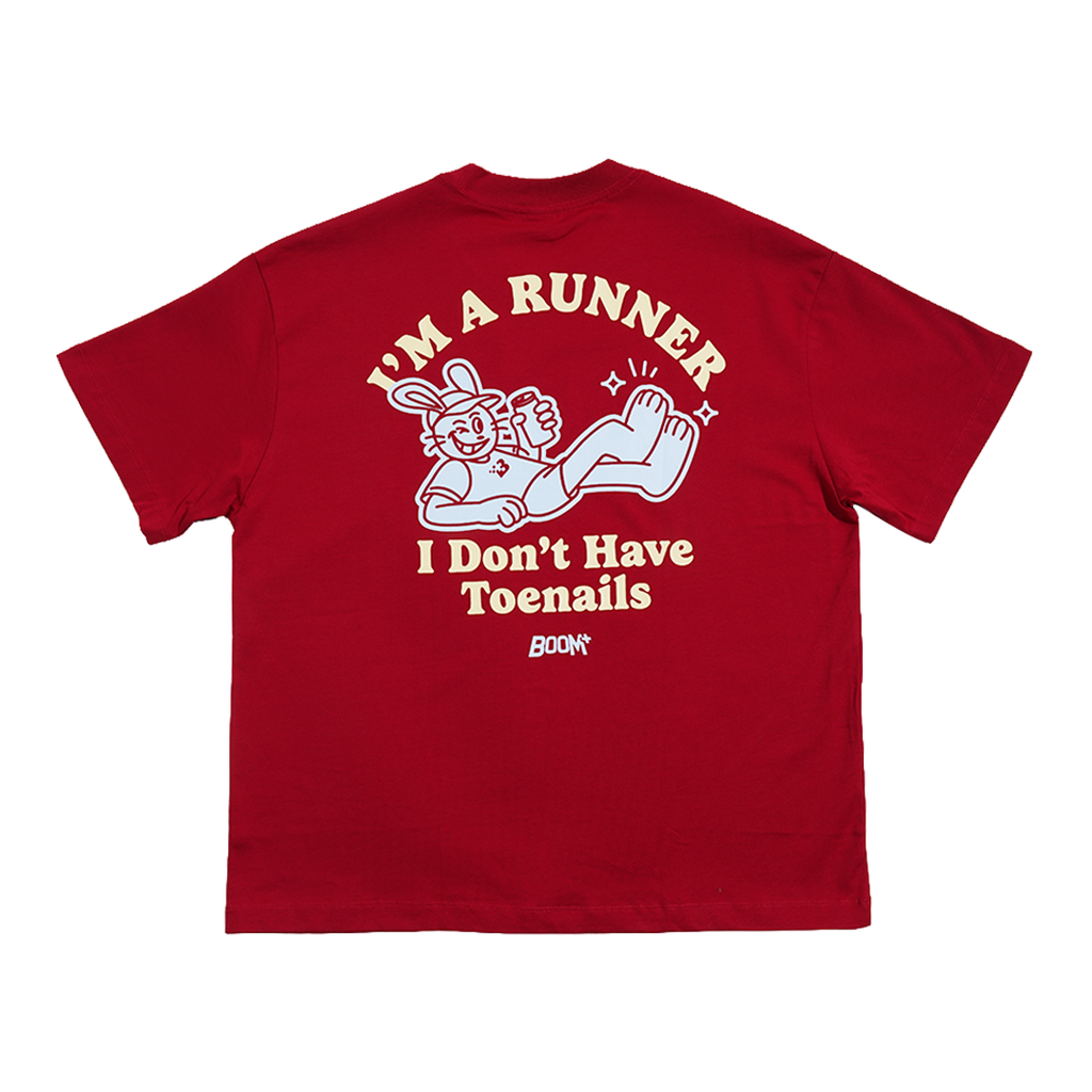 Graphic Tee "Toenails" - Red