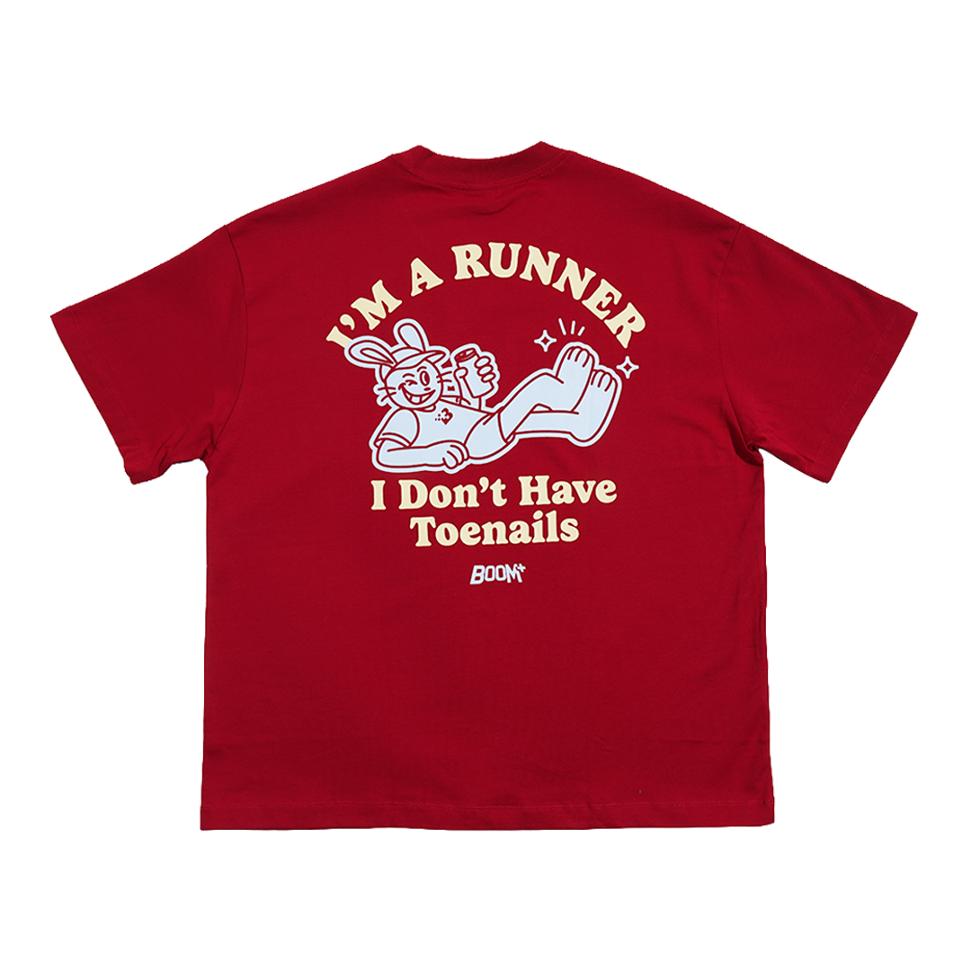 Graphic Tee "Toenails" - Red