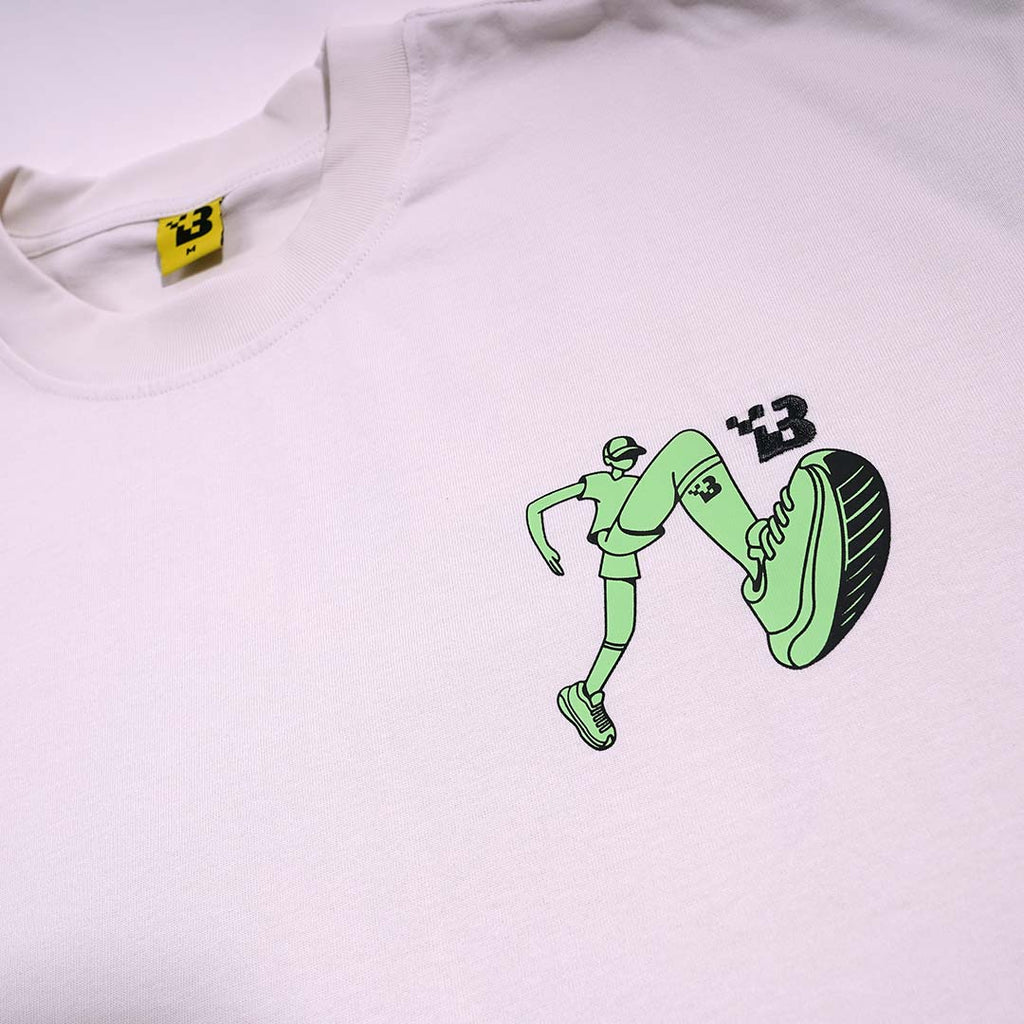 Graphic Tee "Pace Yourself" - White