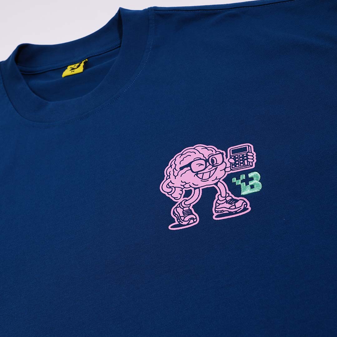 Graphic Tee "Calculator" - Navy
