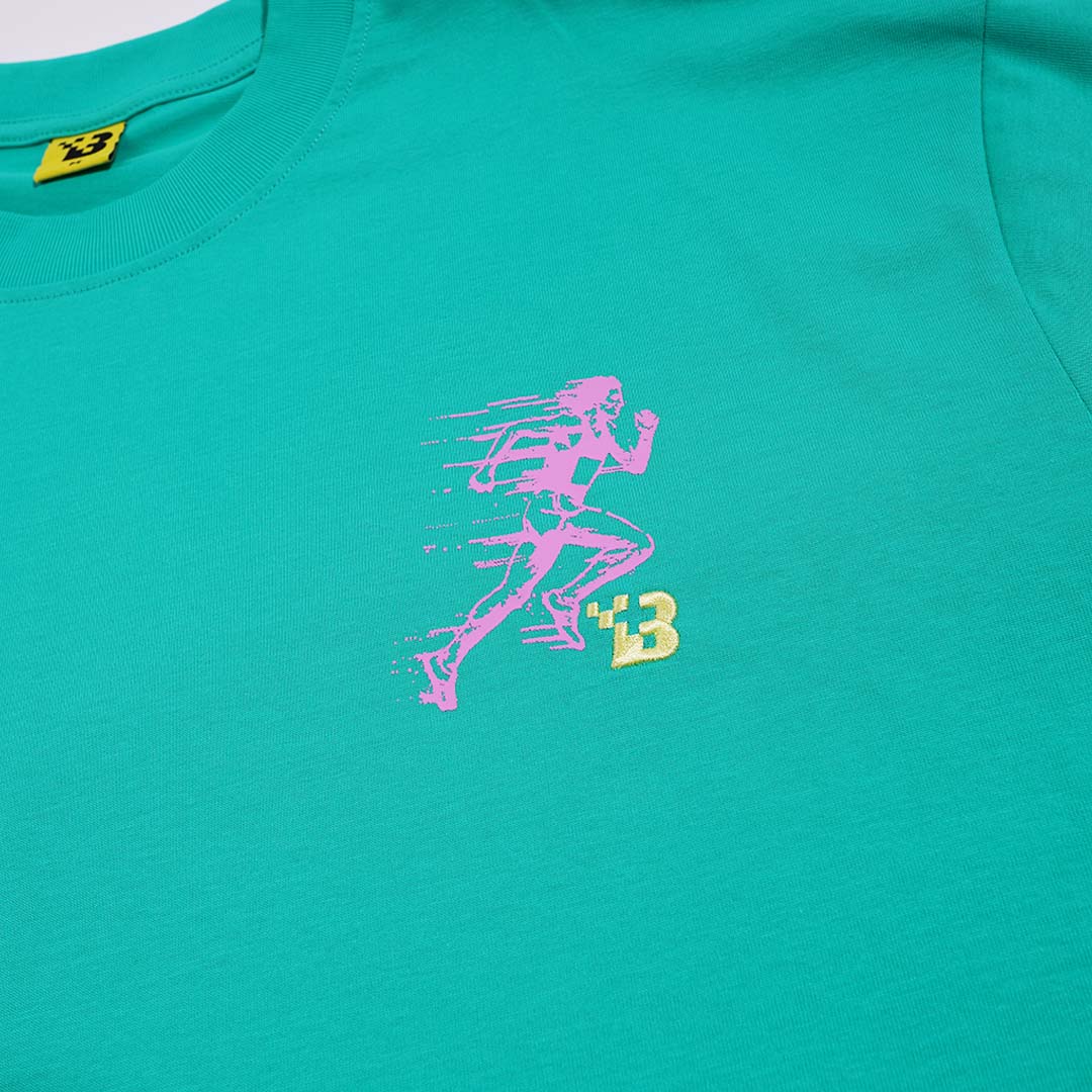Graphic Tee "Don't Give Up" - Green